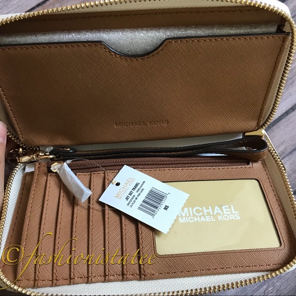 NWT MICHAEL KORS JET SET TRAVEL PHONE CASE WALLET - Picture 5 of 8